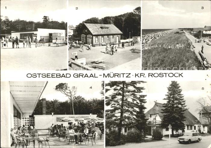 Graal-Mueritz Ostseebad Broiler Gaststaette Terrasse Milchbar Strandpromenade