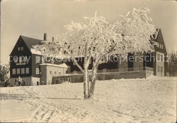 Klingenthal Vogtland Jugendherberge Aschberg Winterpanorama