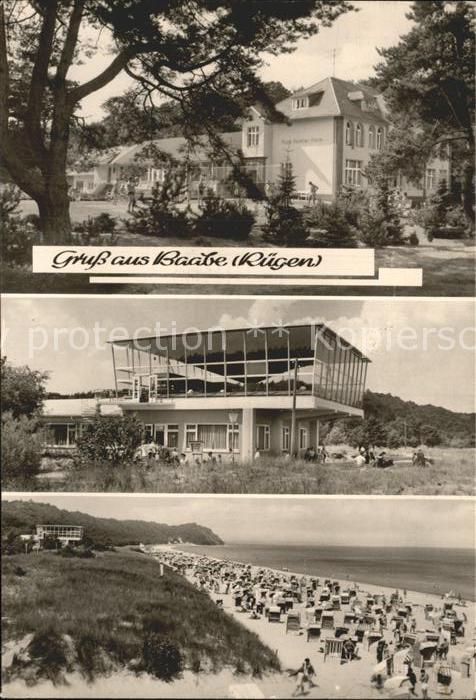 Baabe Ostseebad Ruegen Hans Beimler Heim HO Gaststaette Strand