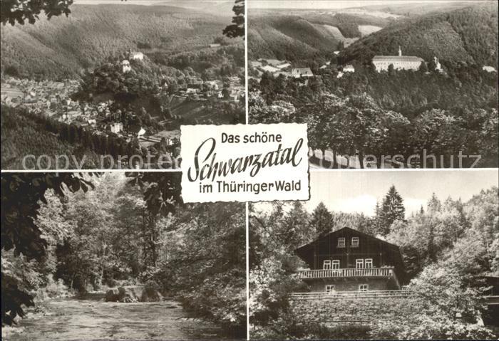 Schwarzatal Panorama Thueringer Wald