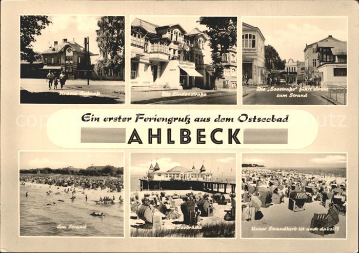 Ahlbeck Ostseebad Bahnhof Lindenstrasse Seestrasse Strand Seebruecke