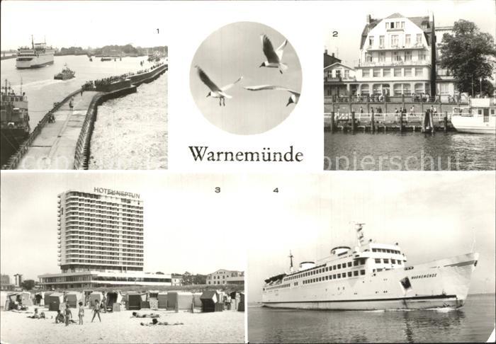 Warnemuende Ostseebad Faehrschiff Cafe Bar Atlantic Alter Strom Interhotel Neptu