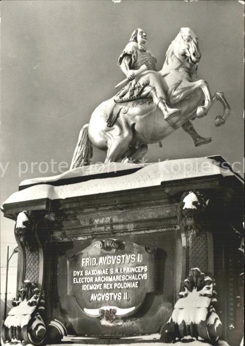 DRESDEN Elbe Goldene Reiter August der Starke Reiterstandbild