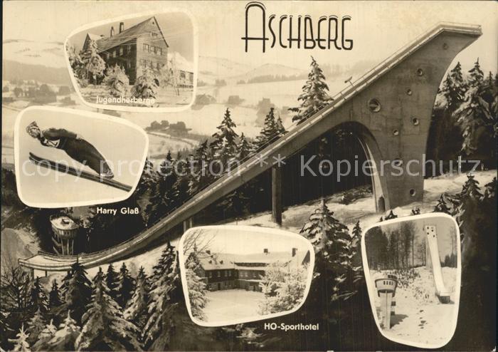 Klingenthal Vogtland Grosse Aschbergschanze Skispringer Harry Glass HO Sporthote