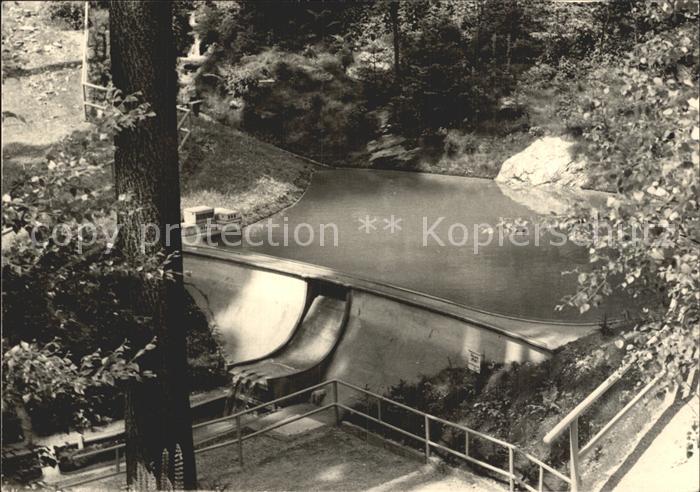 Waschleithe Heimatecke Nachbildung Talsperre Poehl Miniatur Handabzug