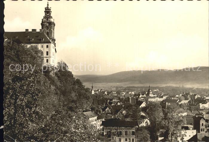 Rudolstadt Heidecksburg mit Blick auf die Stadt