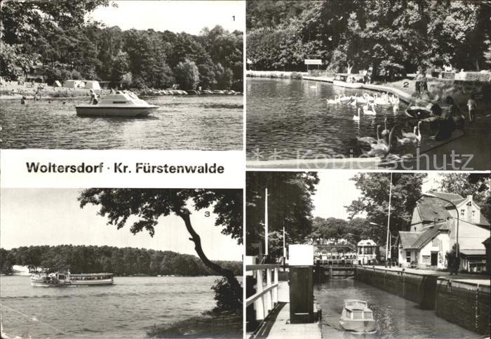 Woltersdorf Erkner Flakensee Kalksee Schwaene Schleuse