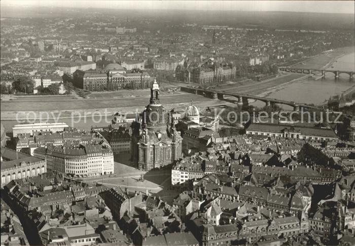 DRESDEN Elbe Neumarkt Frauenkirche Bruecken Neustadt vor der Zerstoerung 1945 Fl