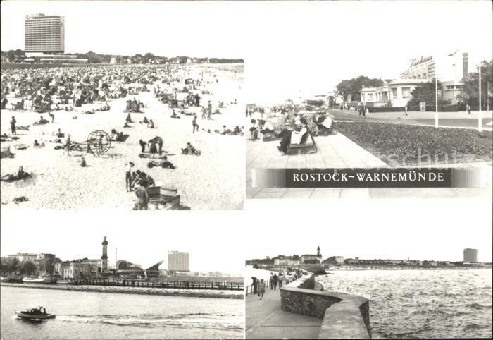 Warnemuende Ostseebad Strand Hotel Neptun Kurhaus Hafeneinfahrt Mole