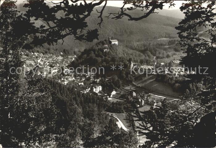 Schwarzburg Thueringer Wald Blick vom Trippstein
