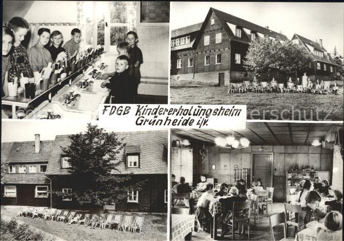 Gruenheide Vogtland FDGB Kindererholungsheim Handabzug