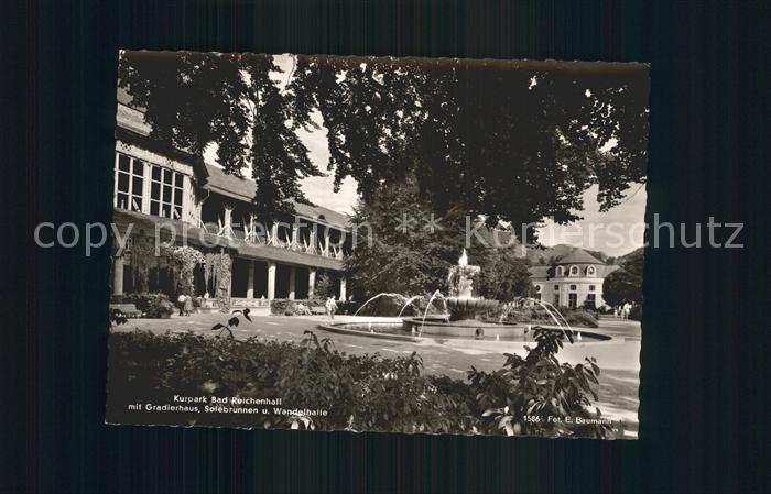 Bad Reichenhall Kurpark Gradierhaus Solebrunnen Wandelhalle