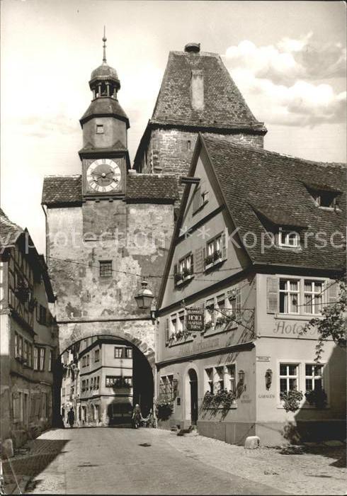 Rothenburg Tauber Markusturm Torbogen