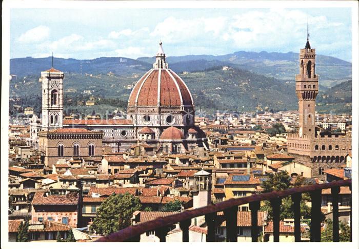Firenze Florenz Stadtbild mit Dom Palast
