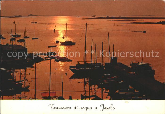 Jesolo Tramonto di sogno Porto Sonnenuntergang Hafen