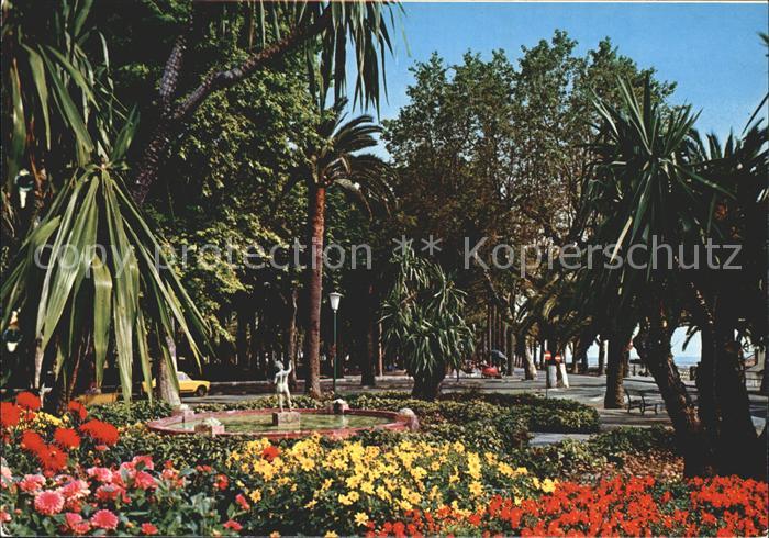 Ventimiglia Liguria Giardini pubblici oeffentliche Gaerten Palmen