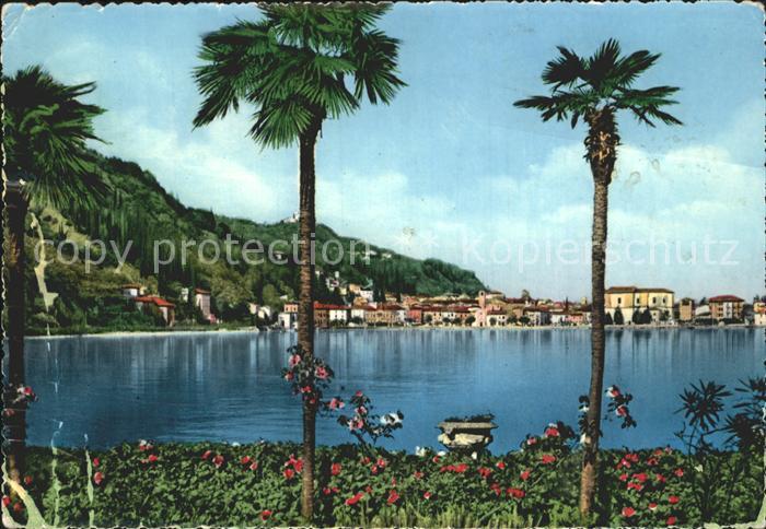 Maderno Lago di Garda Uferpromenade Gardasee Palmen