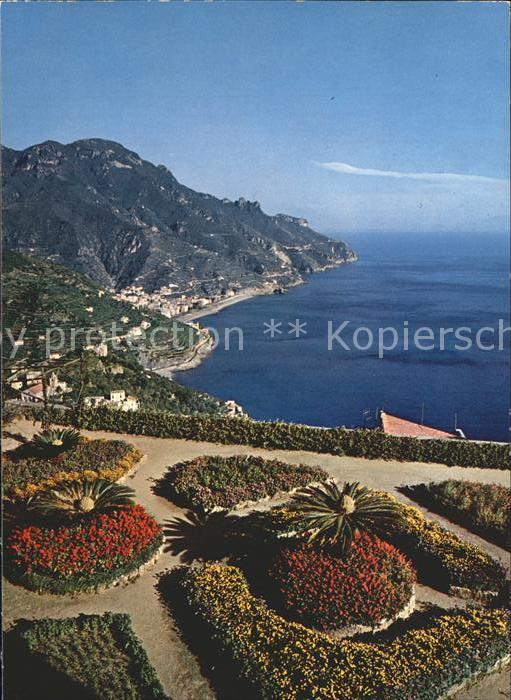 Ravello I Giardini pensili di Villa Rufolo Garten mit Meerblick