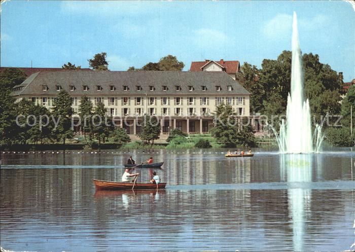 Bad Salzungen Kurhaus am Burgsee Fontaene