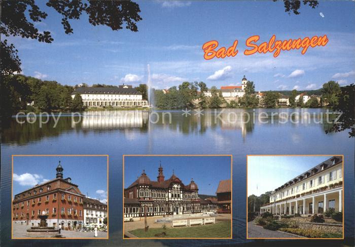 Bad Salzungen Burgsee Rathaus Gradierwerk Asklepios Burgseeklinik