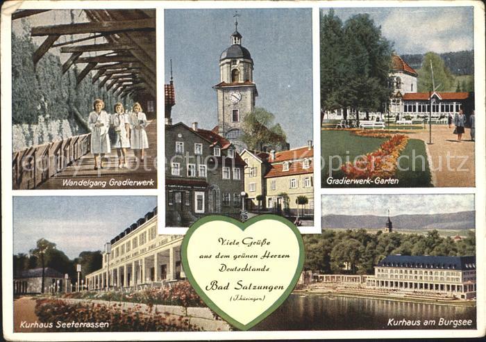 Bad Salzungen Wandelgang Gradierwerk Garten Kurhaus Seeterrassen Burgsee
