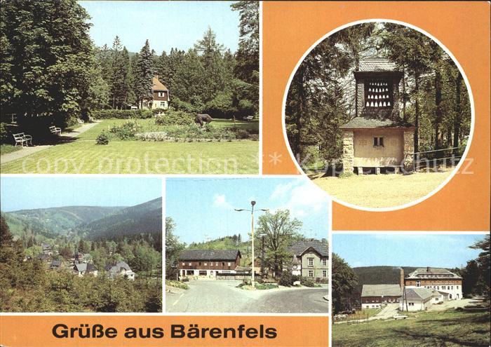 Baerenfels Erzgebirge Park Glockenspiel Meissner Porzellan Milchbar FDGB Erholun