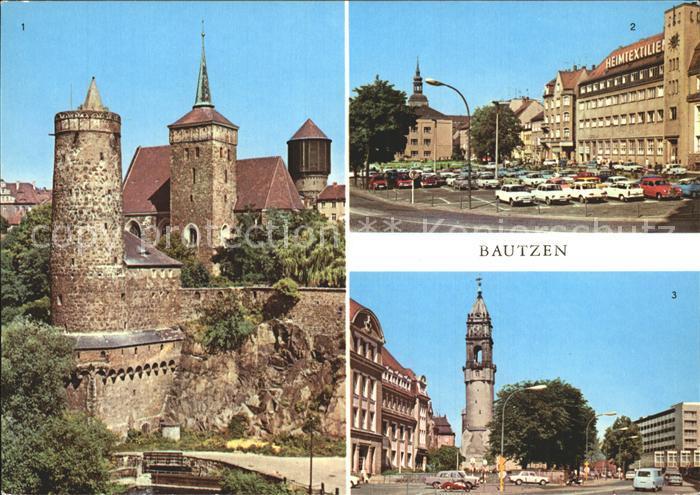 Bautzen Sachsen Alte Wasserkunst Kirche Platz der Roten Armee Reichenturm