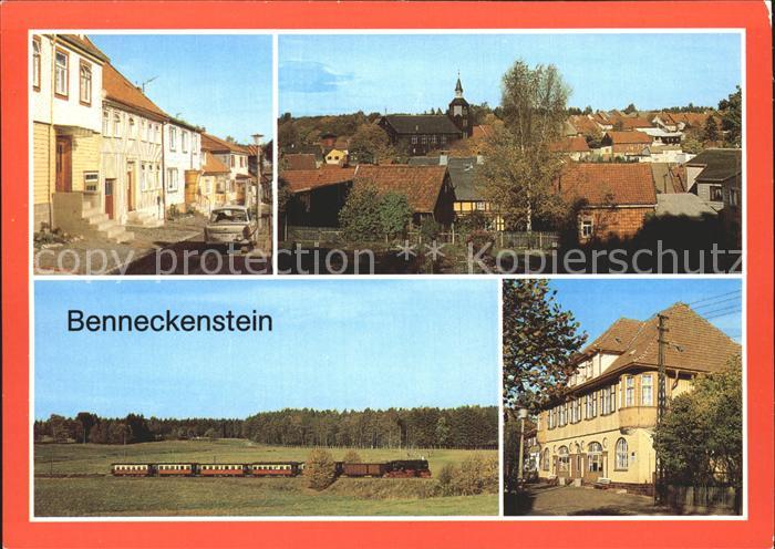 Benneckenstein Bergstrasse Harzquerbahn Eisenbahn Rathaus