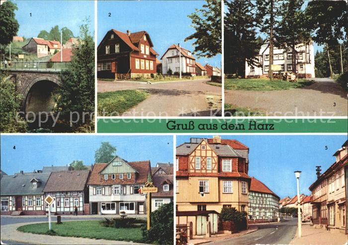 Tanne Harz Bruecke Ortsteingang Ferienheime FDGB Erholungsheime Benneckenstein R