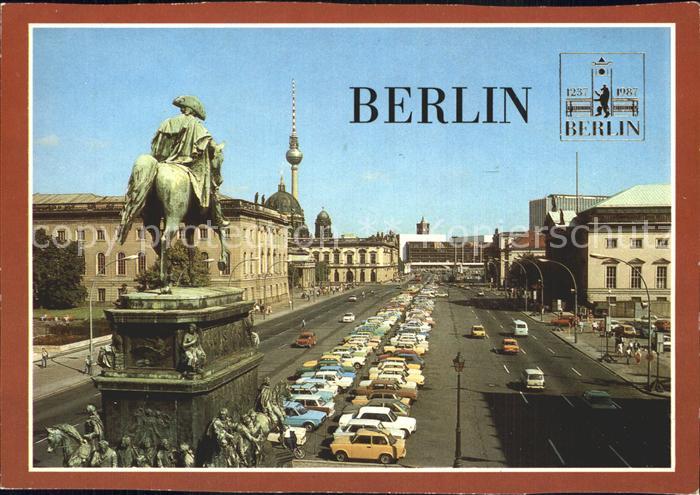 BERLIN  CITY Denkmal Friedrich der Grosse Fernsehturm Geschichte