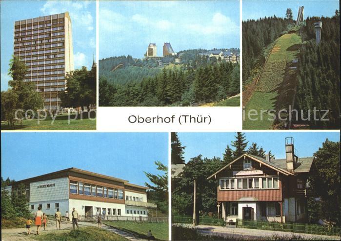 Oberhof Thueringen FDGB Erholungsheim Interhotel Panorama Skispringen Sprungscha
