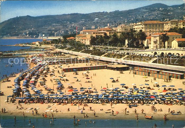 Sanremo Spiaggia Riviera dei Fiori veduta aerea
