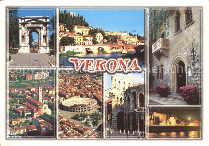 Verona Veneto Teilansichten Bruecke Arena Torbogen