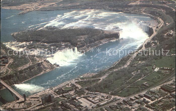 Ontario Canada Aerial View of Niagara Falls
