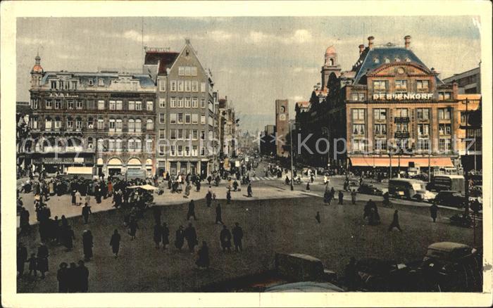 Amsterdam Niederlande Dam met Damrak