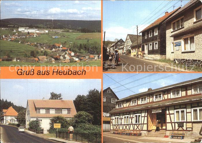 Heubach Thueringen Panorama Teilansichten Fachwerkhaus