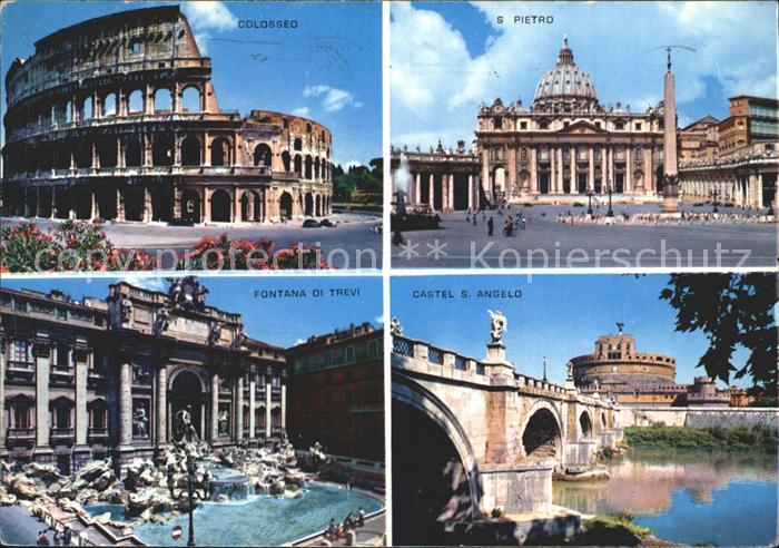 Roma Rom Colosseo San Pietro Fontana di Trevi Castel San Angelo