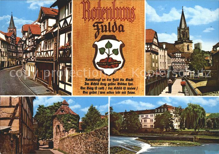 Rotenburg Fulda Altstadt Motive Fuldapartie