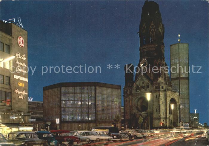 BERLIN  CITY Alte und neue Kaiser Wilhelm Gedaechtniskirche