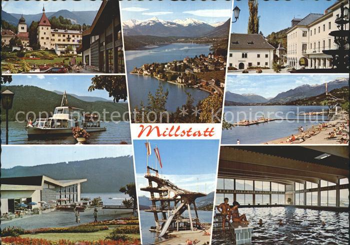 Millstatt Millstaettersee Teilansichten Thermozon Hallenbad Kur und Kongresshaus