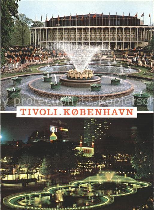 Kobenhavn Tivoli bei Nacht