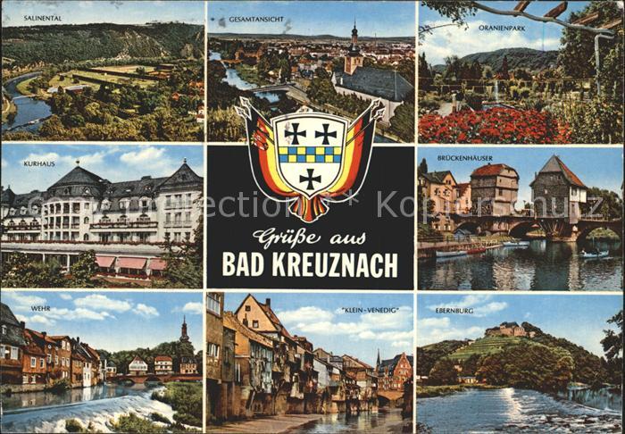Bad Kreuznach Salinental Gesamt Oranienpark Kurhaus Brueckenhaeuser Wehr Klein V
