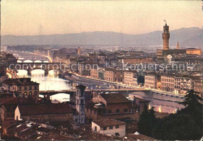 Firenze Florenz Panorama notturno