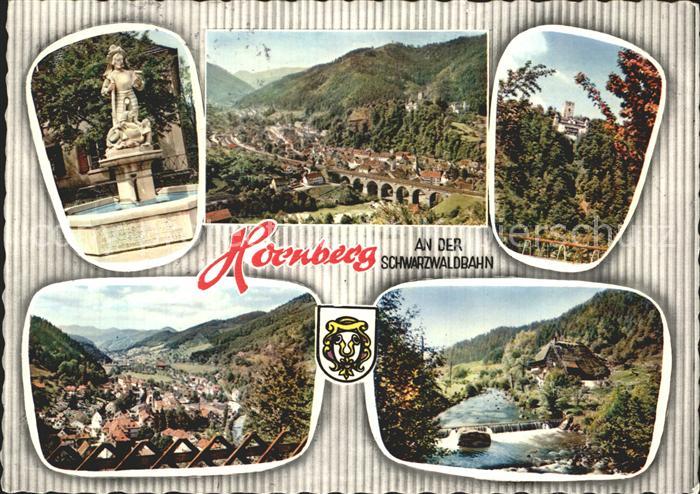 Hornberg Schwarzwald Brunnen Viadukt Schwarzwaldbahn Burg Total