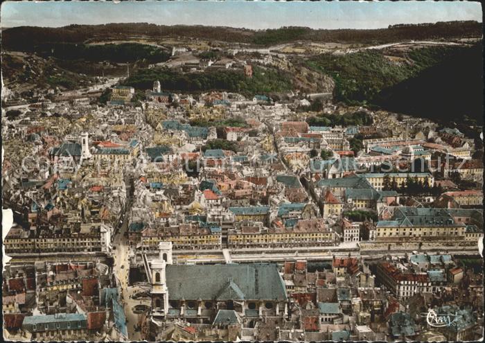 Besancon Doubs Vue aerienne La Madeleine et les Quais