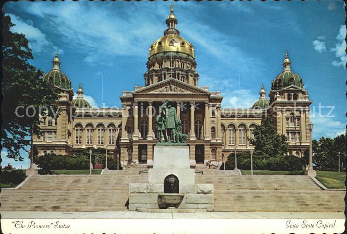 Des Moines Iowa The Pioneers Statue Iowa State Capitol