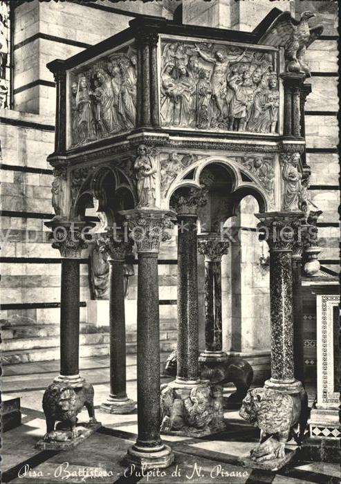 Pisa Battistico Pulpito de N Pisano