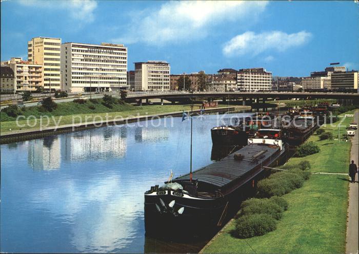 SAARBRueCKEN Saarland Saarpartie Frachtschiffe