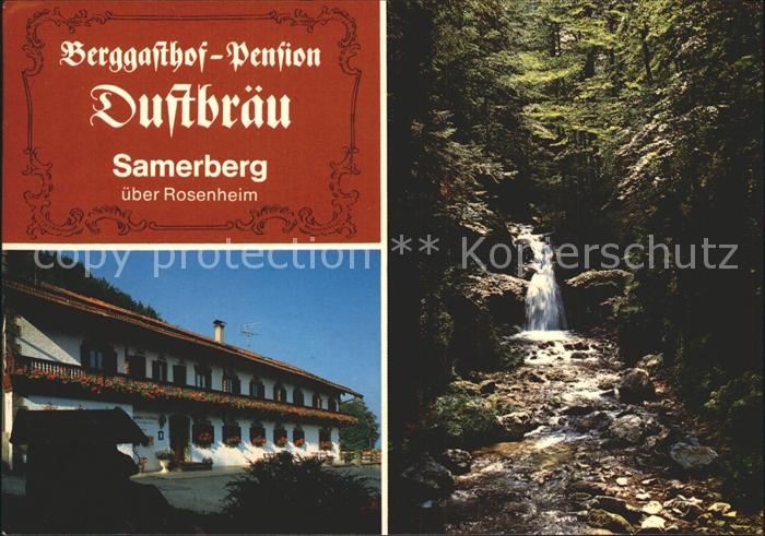 Samerberg Berggasthof Duftbraeu Wasserfall