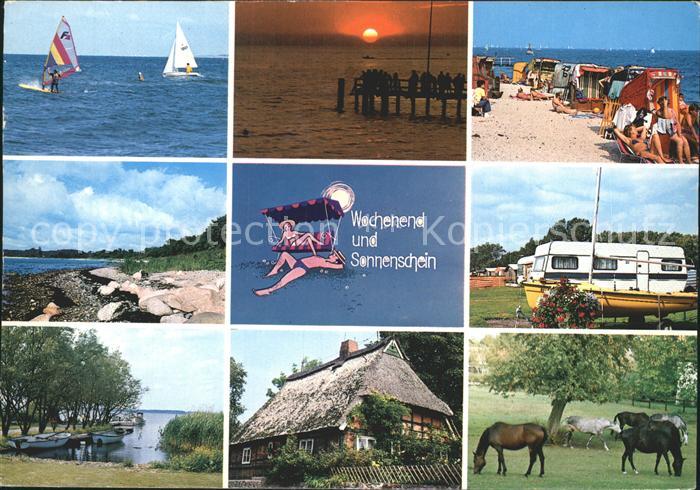 Schleswig Holstein Segeln Sonnenuntergang Strandpartien Camping Reetdachhaus Pfe